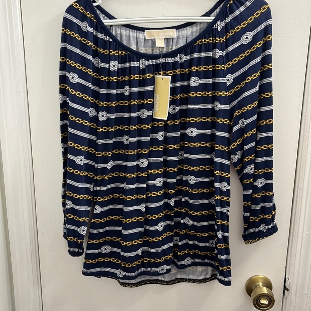NWT Michael Kors nautical shirt